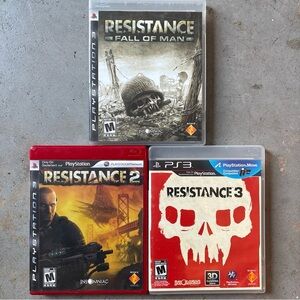 Resistance 1, 2, 3 Trilogy Bundle PS3 (PlayStation 3) - CIB - Tested